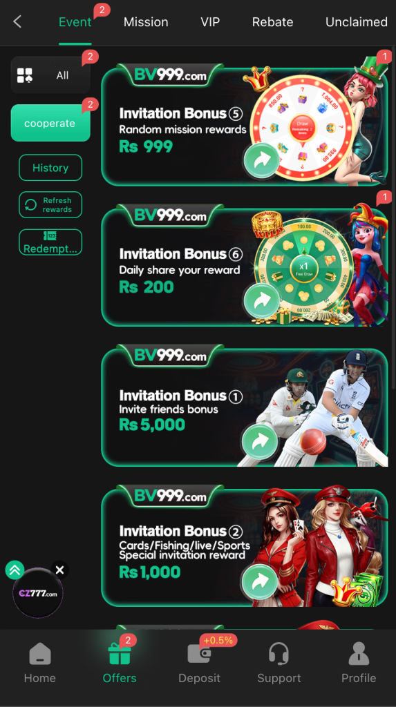 BV555 game apk download and play now