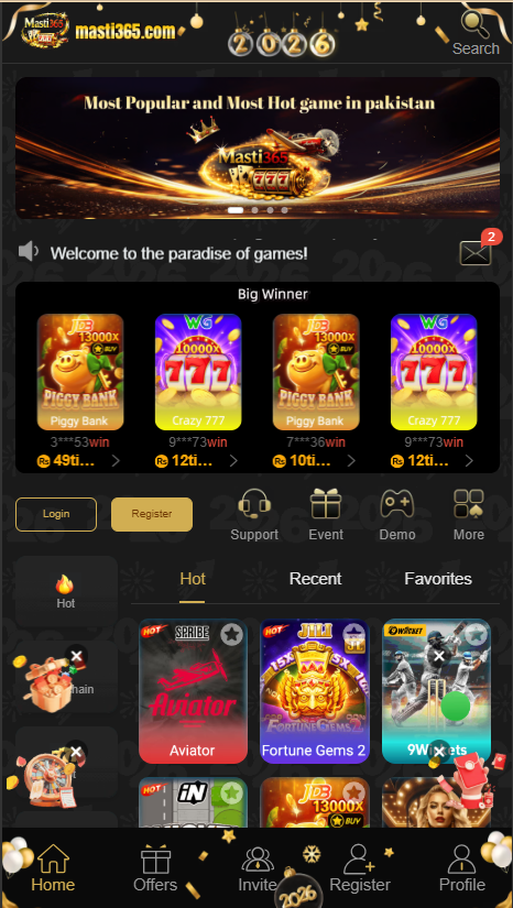 Masti 365 Game Home Screen