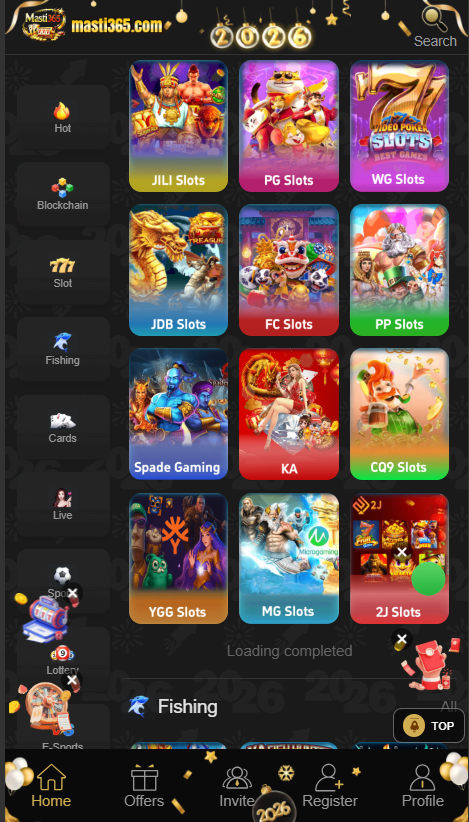 Masti 365 Game Home Screen