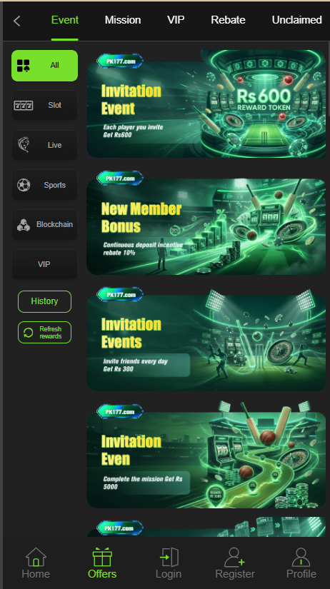 PK177 Game Offers