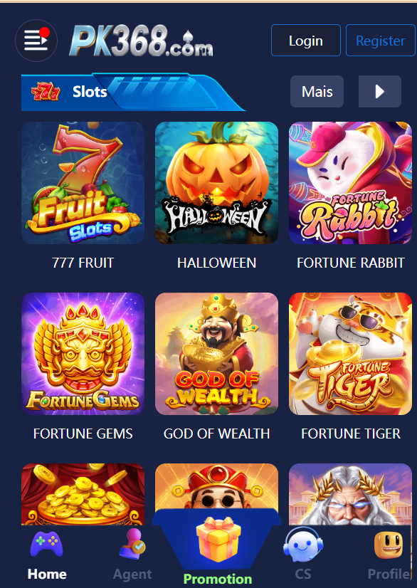 pk358 game Home Screen