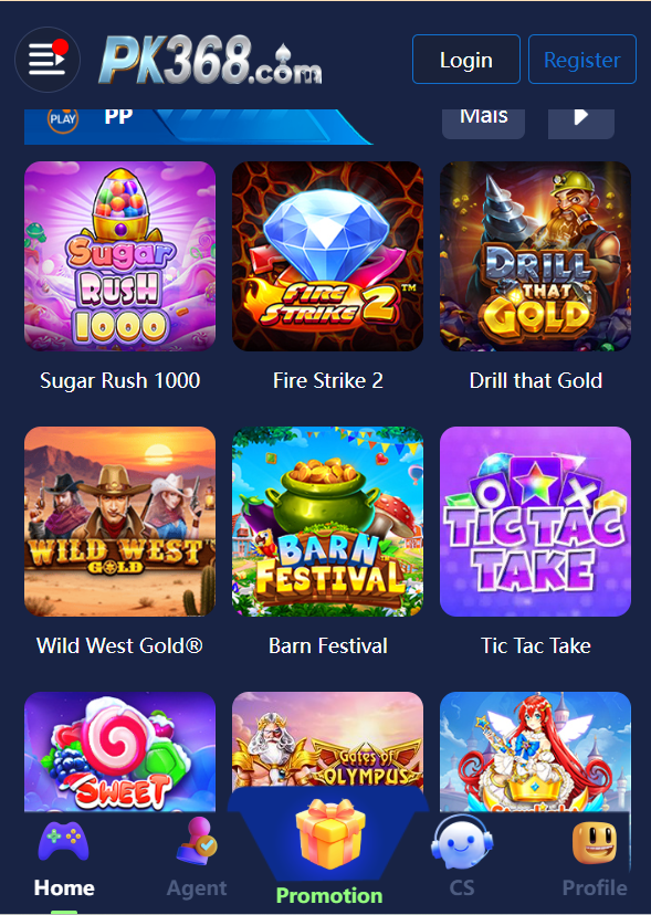 pk358 game Home Screen