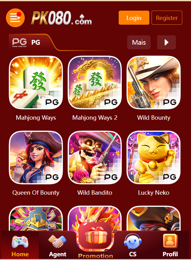 pk080 Game Home Screen