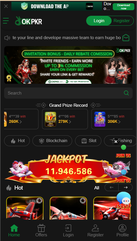 ok Pkr Game Home Screen
