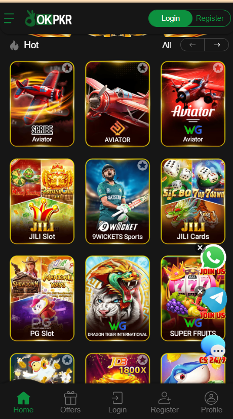 ok Pkr Game Home Screen