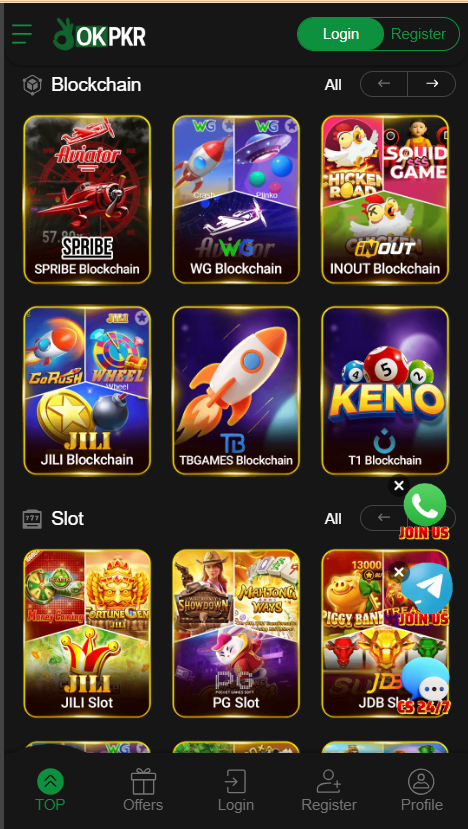 ok Pkr Game Home Screen