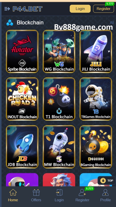 P44.Bet Game APK Home Screen
