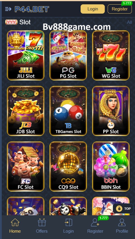 P44.Bet Game APK Home Screen